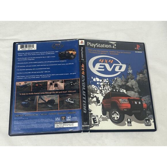 4x4 EVO PS2 Game No Manual (Sony PlayStation 2, 2001) Evolution Racing Tested - Picture 2 of 6